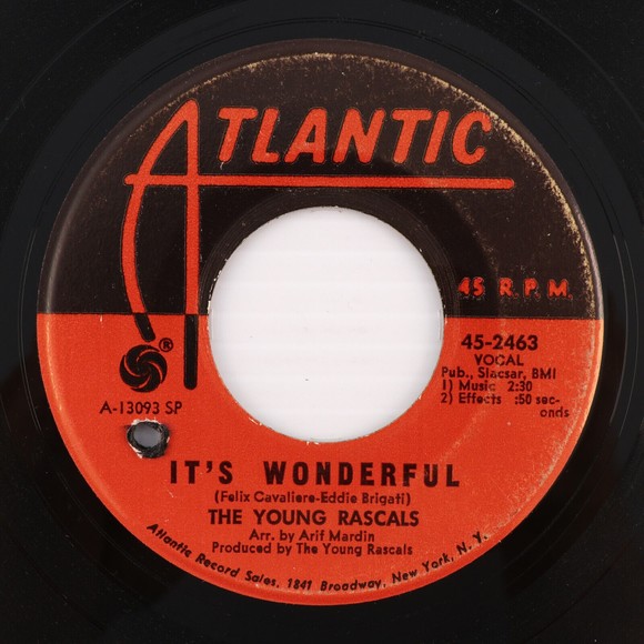 The Young Rascals, It's Wonderful/ Of Course 45 rpm 7" Single Record 45-2463 SRC - Picture 1 of 8